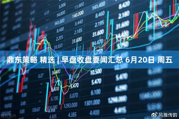 鼎东策略 精选 | 早盘收盘要闻汇总 6月20日 周五