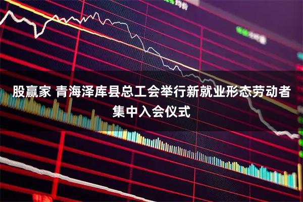 股赢家 青海泽库县总工会举行新就业形态劳动者集中入会仪式